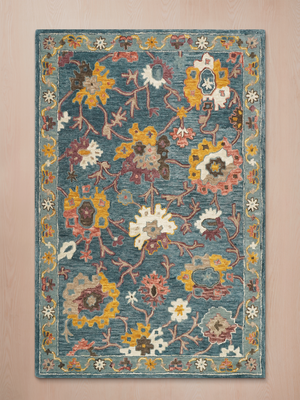 Montana Hand-tufted Wool Persian Rug - Blue