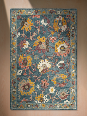 Montana Hand-tufted Wool Persian Rug - Blue