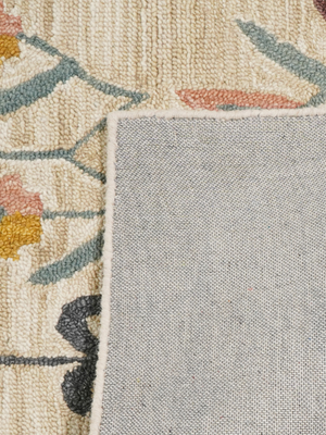 Pamela Hand-tufted Wool Floral Rug - Beige