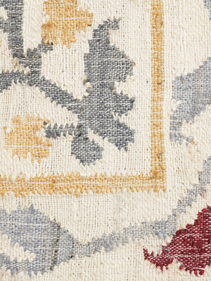 Ricos Hand-woven Jute Floral Rug - Ivory