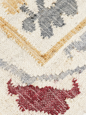 Ricos Hand-woven Jute Floral Rug - Ivory