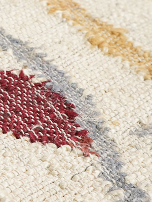 Ricos Hand-woven Jute Floral Rug - Ivory