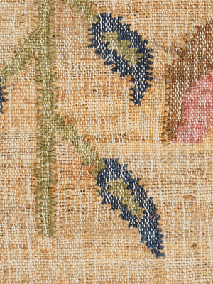 Sabina Hand-woven Jute Floral Rug - Brown