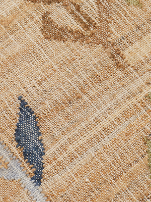 Sabina Hand-woven Jute Floral Rug - Brown