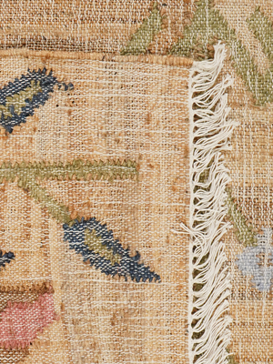 Sabina Hand-woven Jute Floral Rug - Brown