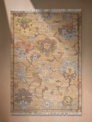 Shimae Hand-woven Jute Persian Rug - Brown