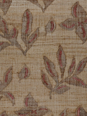 Fleming Hand-woven Jute Floral Rug - Brown