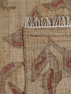 Fleming Hand-woven Jute Floral Rug - Brown
