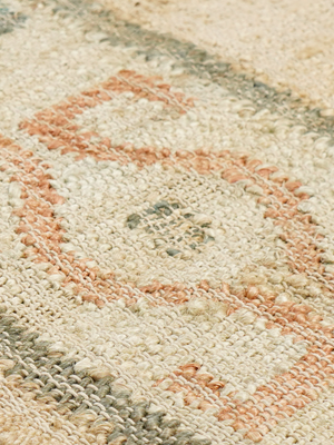 June Hand-woven Jute Geometric Rug - Natural