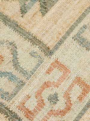 June Hand-woven Jute Geometric Rug - Natural