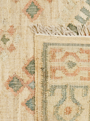 June Hand-woven Jute Geometric Rug - Natural
