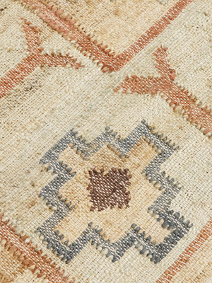 Preksha Hand-woven Jute Geometric Rug - Natural