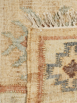 Preksha Hand-woven Jute Geometric Rug - Natural