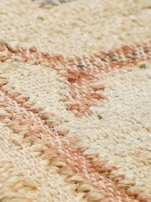 Preksha Hand-woven Jute Geometric Rug - Natural