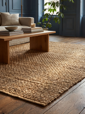 Swann Hand-woven Jute Rug - Natural