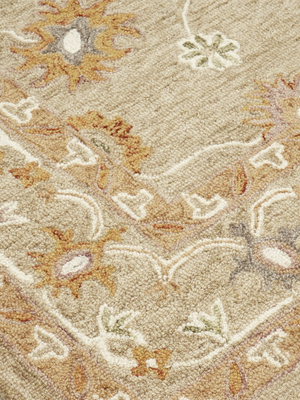 Abir Hand-tufted Wool Rug - Beige
