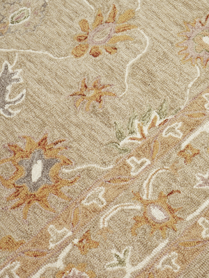 Abir Hand-tufted Wool Rug - Beige