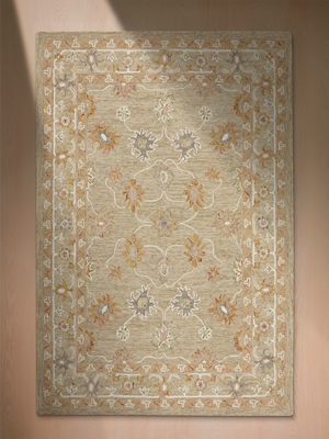 Abir Hand-tufted Wool Rug - Beige
