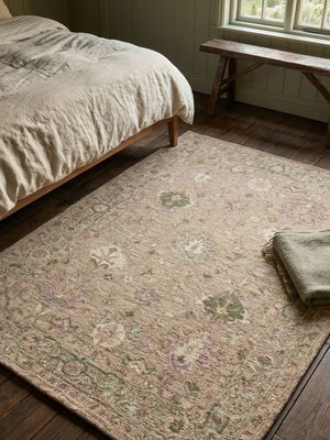 Genia Hand-tufted Wool Rug - Brown