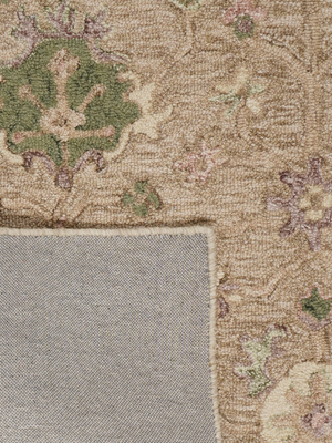 Genia Hand-tufted Wool Rug - Brown