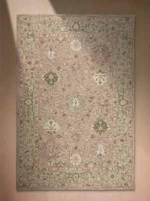 Genia Hand-tufted Wool Rug - Brown