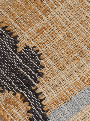 Daisy Hand-woven Jute Floral Rug - Brown