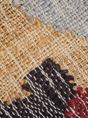 Daisy Hand-woven Jute Floral Rug - Brown