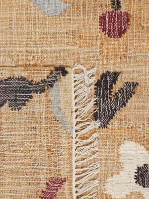 Daisy Hand-woven Jute Floral Rug - Brown