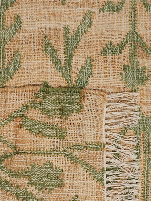 Olive Bliss Hand-woven Jute Floral Rug - Olive Green