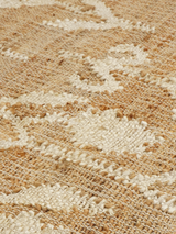 Olive Bliss Hand-woven Jute Rug - Ivory