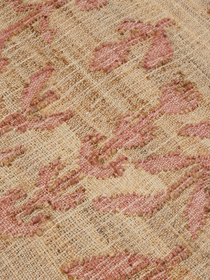 Olive Bliss Hand-woven Jute Floral Rug - Pink