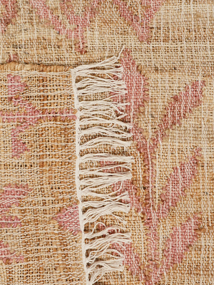 Olive Bliss Hand-woven Jute Floral Rug - Pink