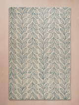 Blooming Blue Hand-tufted Wool Rug