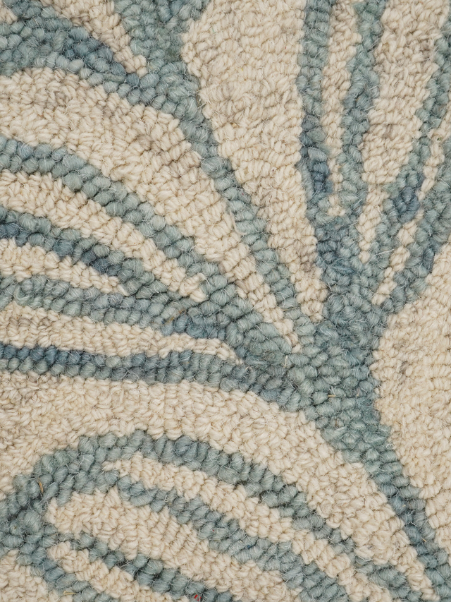 Blooming Blue Hand-tufted Wool Rug
