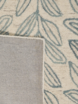 Blooming Blue Hand-tufted Wool Rug