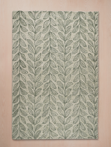 Blooming Green Hand-tufted Wool Rug