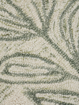 Blooming Green Hand-tufted Wool Rug