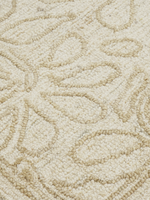Jodi Hand-tufted Wool Floral Rug - Beige
