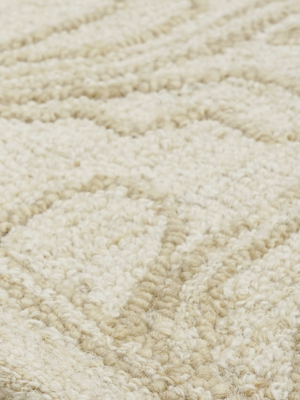 Jodi Hand-tufted Wool Floral Rug - Beige