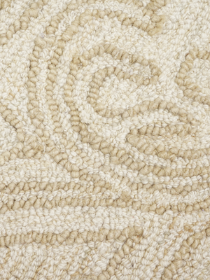 Jodi Hand-tufted Wool Floral Rug - Beige