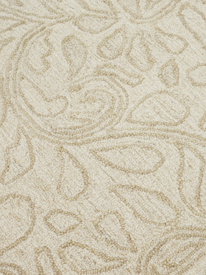 Jodi Hand-tufted Wool Floral Rug - Beige