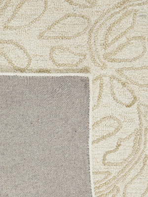 Jodi Hand-tufted Wool Floral Rug - Beige