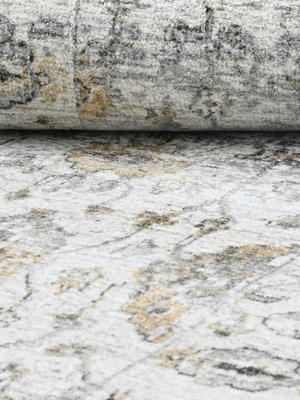 Nuvara Wool-Viscose Handloom Rug - Grey