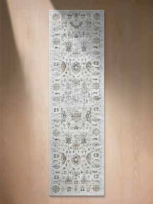 Nuvara Wool-Viscose Handloom Rug - Grey