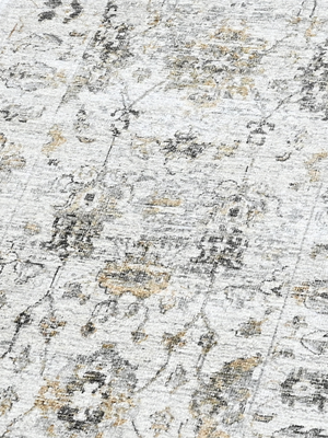 Nuvara Wool-Viscose Handloom Rug - Grey