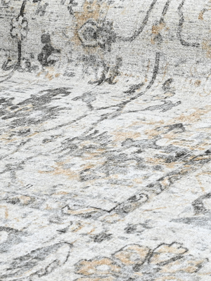 Nuvara Wool-Viscose Handloom Rug - Grey