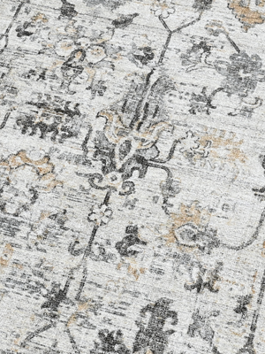 Nuvara Wool-Viscose Handloom Rug - Grey