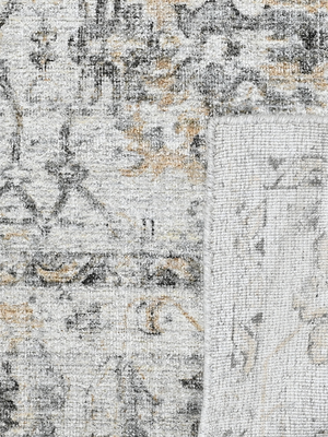 Nuvara Wool-Viscose Handloom Rug - Grey