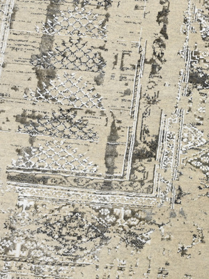 Vaari Wool & Bamboo Silk Hand-Knotted Rug - Beige