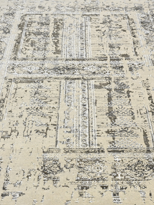 Vaari Wool & Bamboo Silk Hand-Knotted Rug - Beige